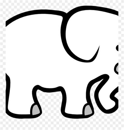 Download Elephant Clipart Black And White Elephant Clip Art - Christmas Tshirts White Elephant ...