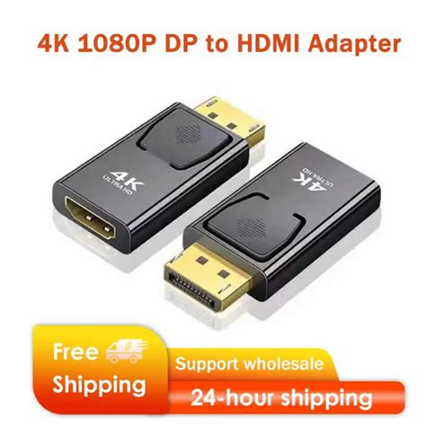 RYRA DisplayPort To HDMI Compatible Adapter DP Male To Female HDMI