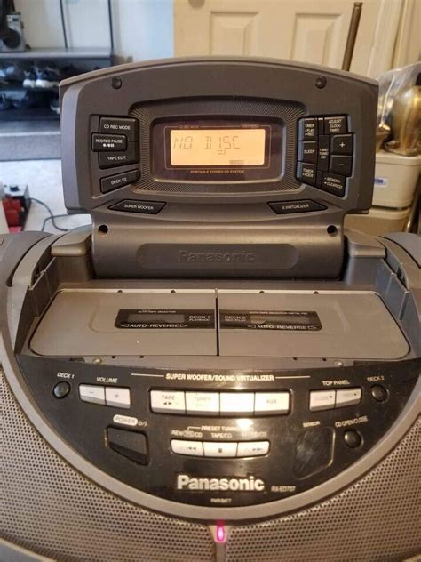 Vintage Rare Panasonic Rx Ed707 Radio Double Cassette Recorder Cd Tested Ebay