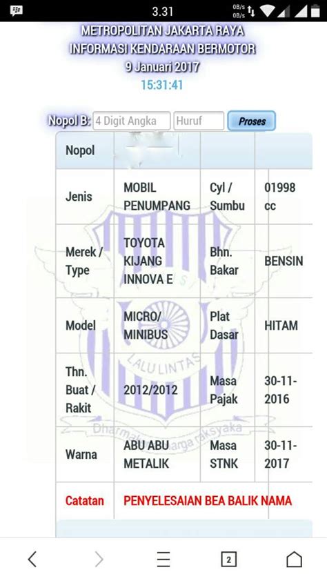 Rincian Biaya Balik Nama Motor Roda Part