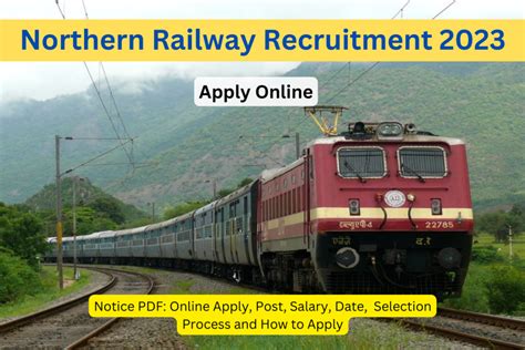 Northern Railway Recruitment Notice Pdf Online Apply Post