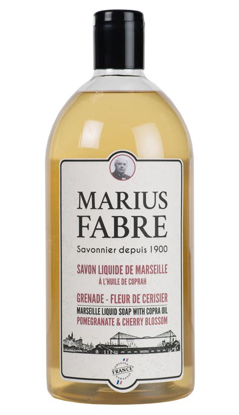 Savon Liquide De Marseille Senteur Grenade Cerisier 1L MARIUS FABRE DOD