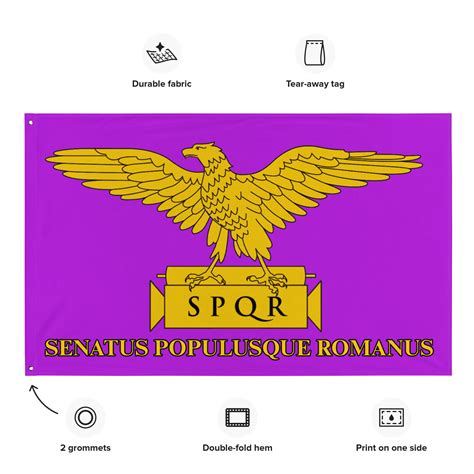 Roman Empire SPQR Flag - Etsy