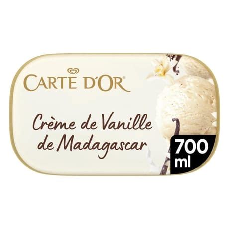 Carte d or crème glacée crème de vanille de Madagascar 700ml 367g