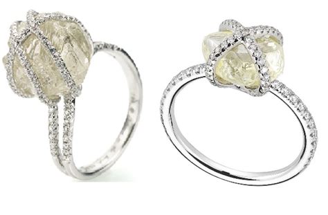 Rough Diamond Engagement Rings