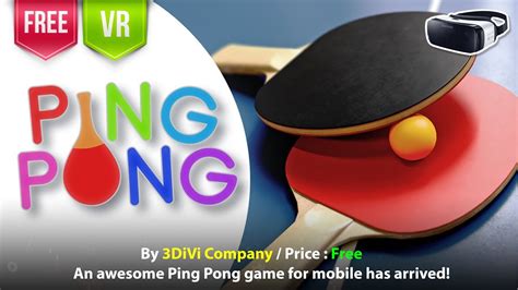 Ping Pong Gear Vr A Vr Ping Pong Game Pick Up Your Racket And