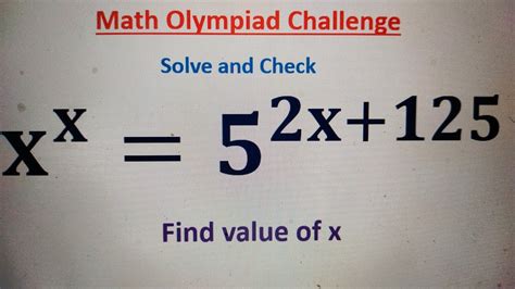 A Nice Exponential Equation Math Olympiad Problem How To Solve Nice