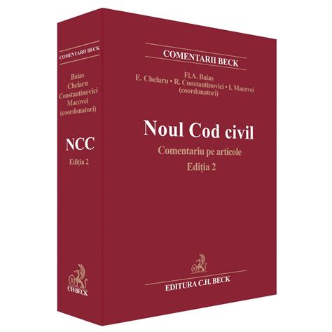 Noul Cod Civil Comentarii Pe Articole Editia Flavius Antoniu