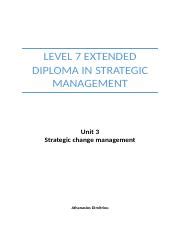 Docx Level Extended Diploma In Strategic Management