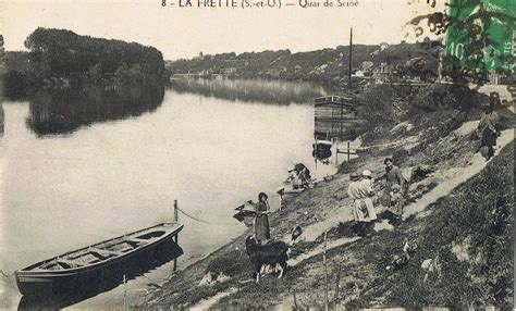 La Frette Sur Seine Carte Postale Ancienne Et Vue D Hier Et Aujourd