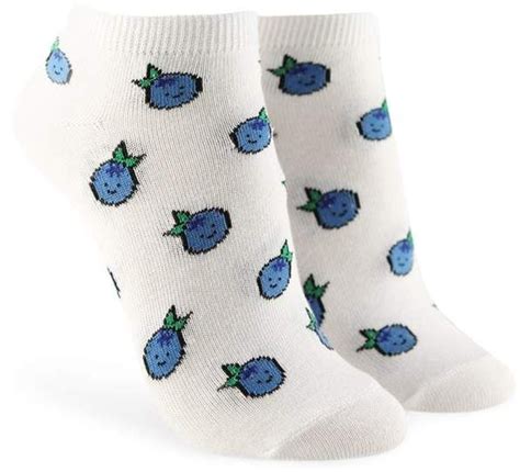 Forever 21 Blueberry Print Ankle Socks Fun Ankle Socks Ankle Socks