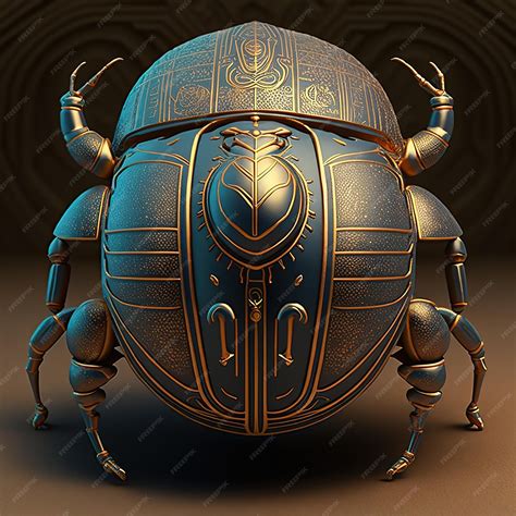 Premium Photo | Scarab beetle Ancient Egypt 3D illustration