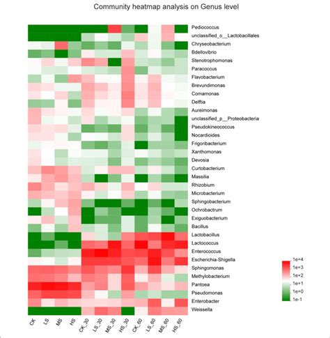 Heatmap Of Prominent Bacterial Genera Most Abundant Genera For