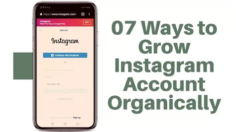 Ppt 07 Ways To Grow Instagram Account Organically Powerpoint