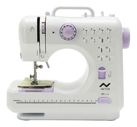 M Quina De Coser Recta Nictom Mc Portable Blanca V Mercado Libre