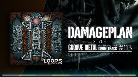 Groove Metal Drum Track Damageplan Style Bpm Youtube