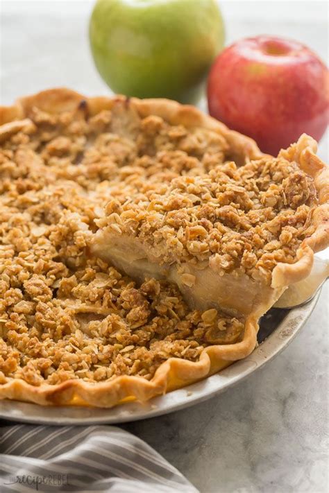 This Apple Crumble Pie Is Loaded With Tender Apples Warm Spices And A