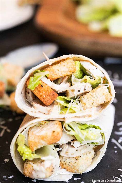 Chicken Caesar Salad Wrap Ready In Only 5 Minutes