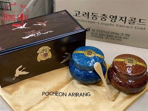 Cao Hồng Sâm Linh Chi Pocheon Arirang Hàn Quốc Hộp 2 Lọ x 500g