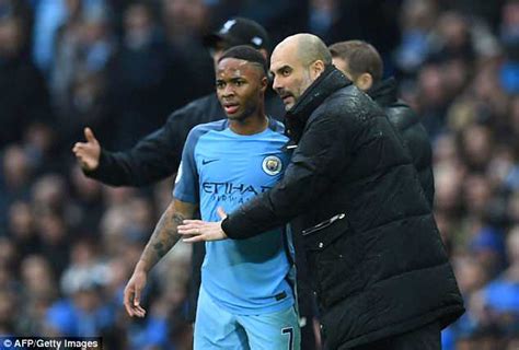 Manchester City Boss Pep Guardiola Urges Raheem Sterling To Sign A New Deal Daily Mail Online