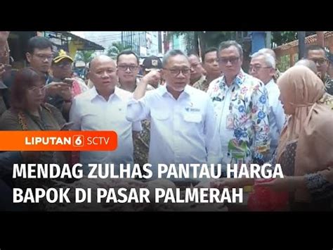 Usai Nataru Mendag Zulhas Pantau Harga Kebutuhan Pokok Di Pasar