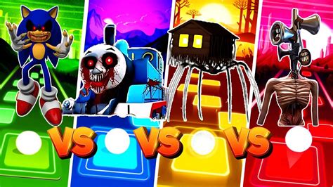 Sonic The Hedgehog Exe Vs Spider Thomas Exe Vs Spider House Head Vs