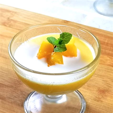 Mango Pudding - How to make mango pudding in 3 simple steps