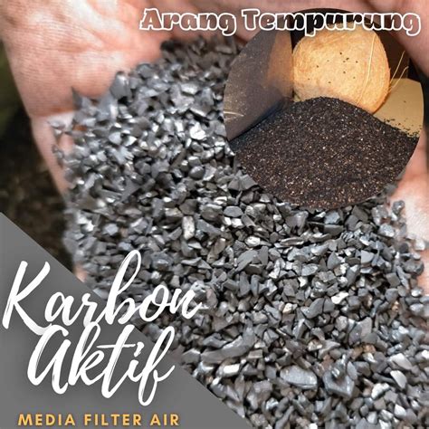 Jual Media Filter Karbon Aktif Penjernih Air Arang Tempurung Kelapa