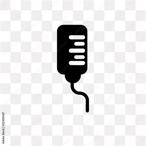 Blood Transfusion Icon On Transparent Background Modern Icons Vector