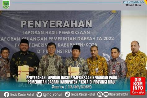 Pemkab Rohul Kembali Raih Opini WTP Dari BPK RI Tujuh Kali Berturut