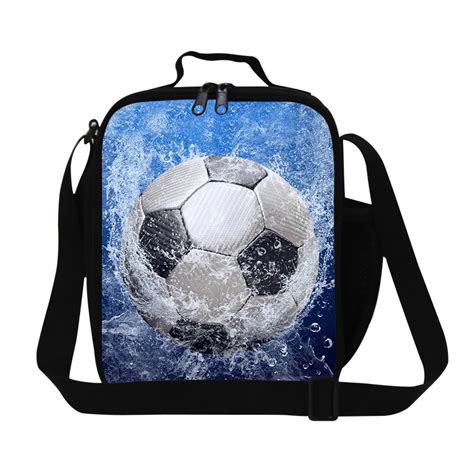 New arrival ball 3D printing insulated lunch bags pattern for children ...