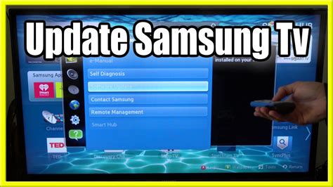 How To Update Software On Samsung Smart Tv Update Apps And Smart Hub Youtube