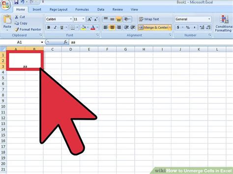 How To Unmerge Cells In Excel Steps With Pictures Wikihow