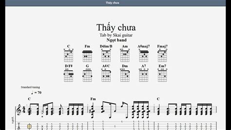 Th Y Ch A Ng T Band Guitar Tab Youtube