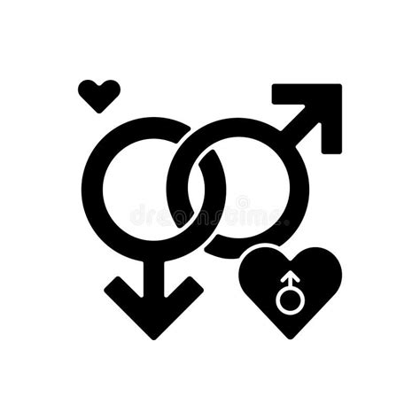 Lgbt Zwart Glyph Pictogram Vector Illustratie Illustration Of Vrijheid