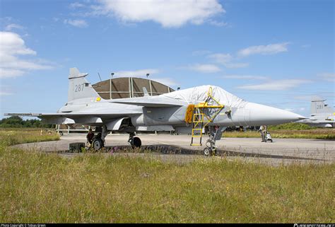 Swedish Air Force Saab Jas C Gripen Photo By Tobias Green Id