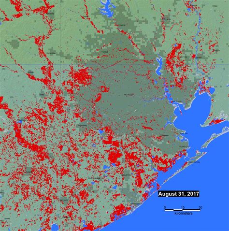 Mapped: Flooding In The Gulf Coast Via Satellite | The Kinder - Conroe ...