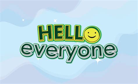 Hello Everyone Text Effect With Editable Color D Fonts Effects Can