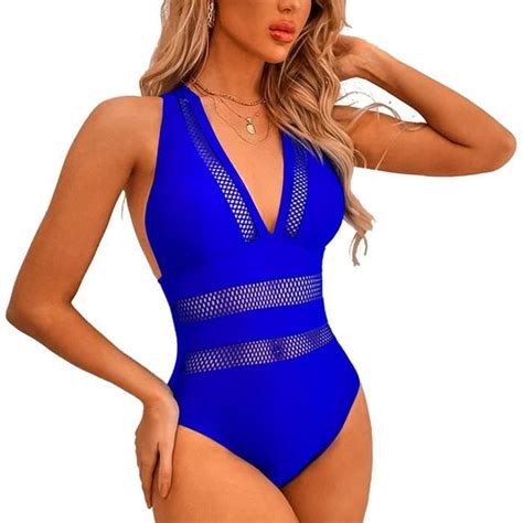 Femme Maillot De Bain Pi Ce Sexy Monokini Tankini Col V Contr Le