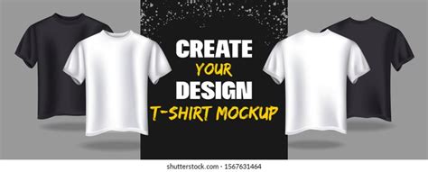 Creating Fashion Tshirt Banner Mockup Template Stock Vector (Royalty ...