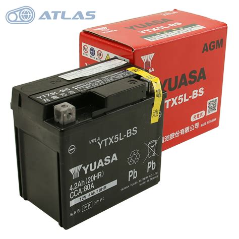 楽天市場送料無料一部地域を除く台湾YUASA YTX5L BS 液入り 充電済み FTX5L BS FTZ5L BS 互換 1年補償