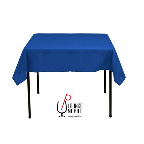 Nappe Carr E Polyester Bleu Royal X Nappes Carr Es Les