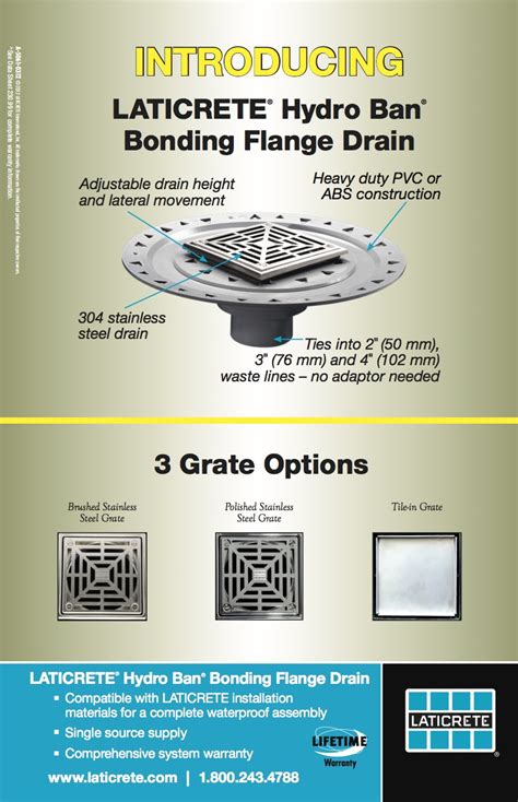 Laticrete Conversations Bonding Flange Drain