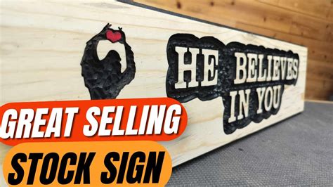 Hand Carving A Wood Sign No CNC Needed Bigfoot Love YouTube