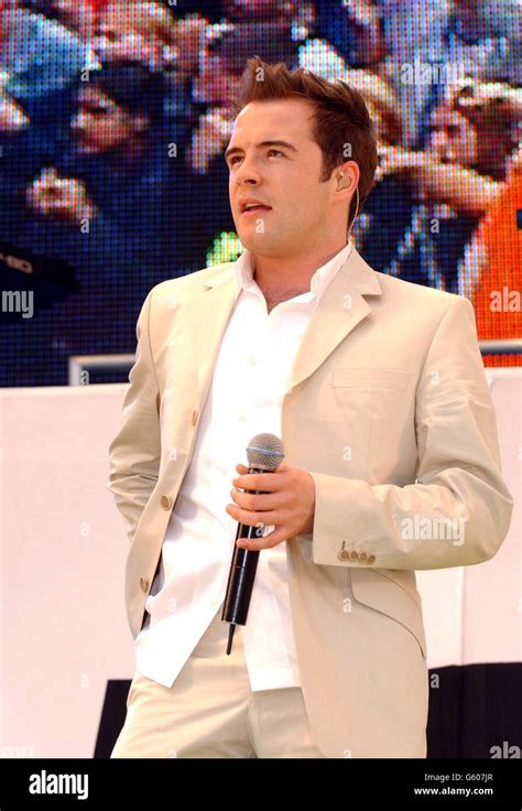 Shane Filan Of Westlife Performing On Stage During The 95 8 Capital