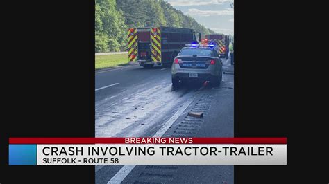 2 Airlifted After Crash With Tractor Trailer On Route 58 In Suffolk