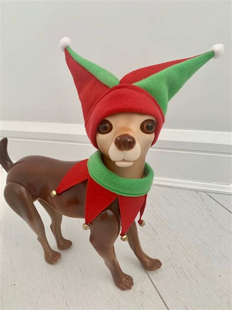 Elf Costume Dog Elf Costume Dog Christmas Costume Pet Etsy