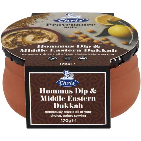 Chris Hommus Dip And Middle Eastern Dukkah 170g Woolworths