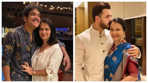 Nagarjuna And Akhil Akkineni Wish Amala On Women S Day With Adorable