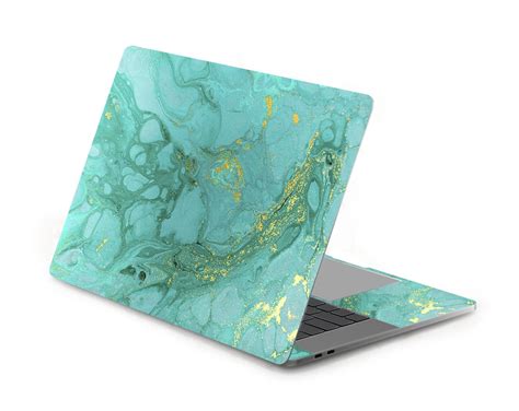 Green Marble Laptop Skin Notebook Texture Vinyl Dell Hp Envy Etsy